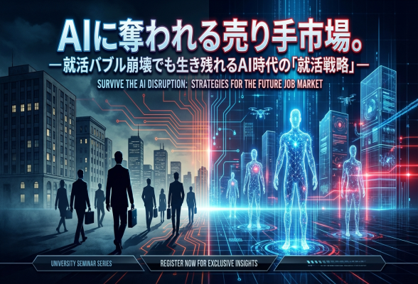 AIに奪われる売り手市場。就活バブル崩壊でも生き残れるAI時代の就活戦略